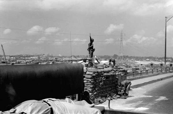 Guarded Bridge, Vietnam, 1968