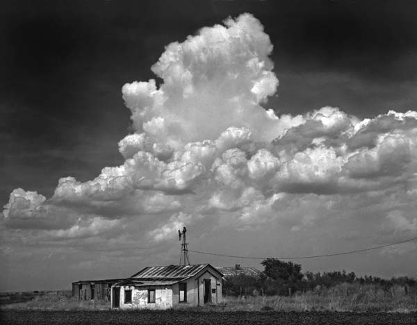 Farmhouse and Clouds