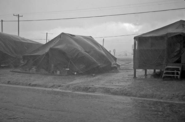 Tents in a Monsoon Rain, Vietnam, 1968